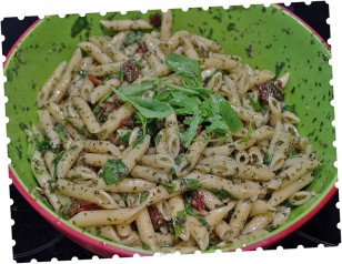 Kochbox - Nudelsalat mit Pesto